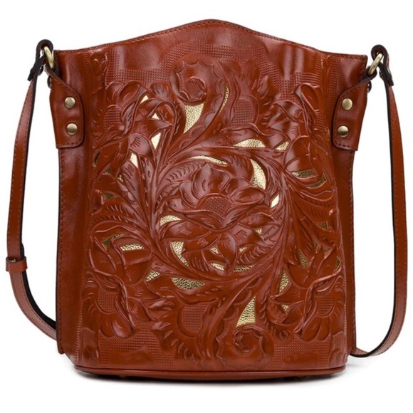 Patricia Nash Bags Patricia Nash Lavello Cutout Bucket Bag Preloved